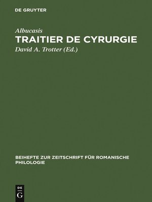 cover image of Traitier de Cyrurgie